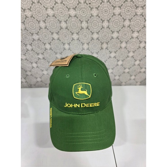 John Deere Owner's Edition Baseball Cap Green Yellow Embroidered Logo Men's Adj. - Picture 2 of 9